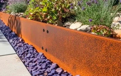 El acero corten en jardinería