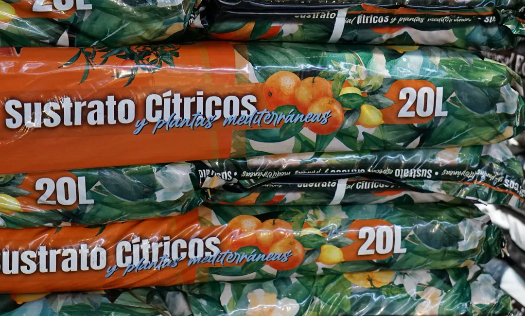 Sacos de sustratos para cítricos
