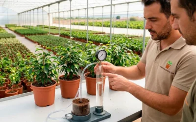 La porosidad de aire en un sustrato