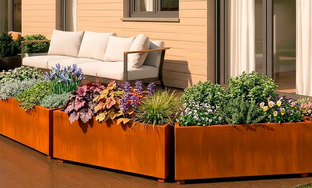 Jardineras de acero corten