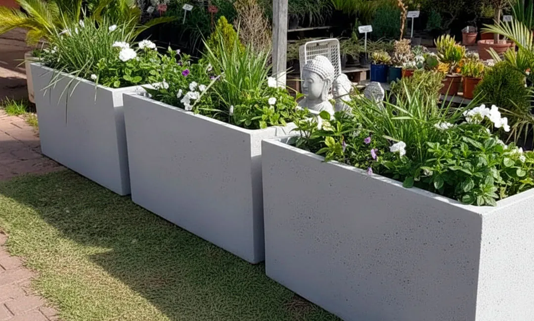 Modelos de jardineras de fibrocemento