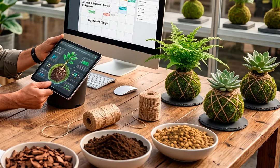 Sustrato para kokedama